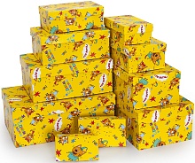 Коробка Три Кота, С Днем Рождения!, Желтый,23,5*15,5*10 см купить в Фитиль